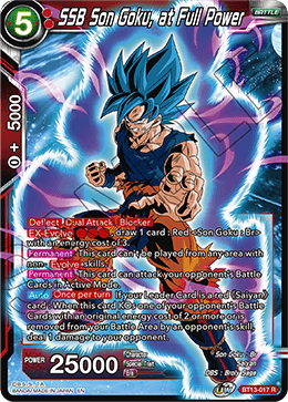 SSB Son Goku, at Full Power - Supreme Rivalry - Rare - BT13-017