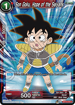 Son Goku, Hope of the Saiyans - Supreme Rivalry - Common - BT13-019