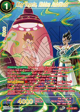 King Vegeta, Hidden Ambitions (SPR) - Supreme Rivalry - Special Rare - BT13-020