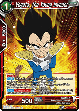 Vegeta, the Young Invader - Supreme Rivalry - Common - BT13-023