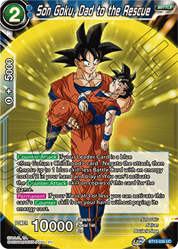 Son Goku, Dad to the Rescue - Supreme Rivalry - Uncommon - BT13-035