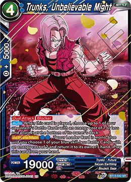 Trunks, Unbelievable Might - Supreme Rivalry - Super Rare - BT13-042