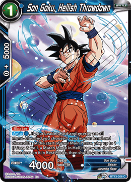 Son Goku, Hellish Throwdown - Supreme Rivalry - Common - BT13-056