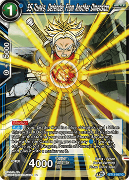 SS Trunks, Defender From Another Dimension - Supreme Rivalry - Common - BT13-057