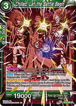 Chilled, Let the Battle Begin - Supreme Rivalry - Super Rare - BT13-065