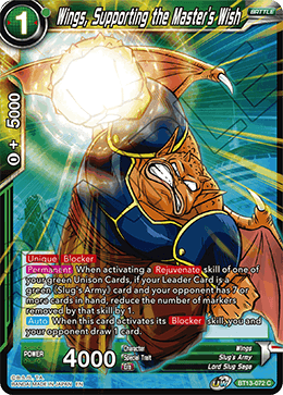 Wings, Supporting the Master's Wish - Supreme Rivalry - Common - BT13-072