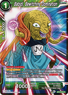 Babidi, Bewitching Domination - Supreme Rivalry - Rare - BT13-075