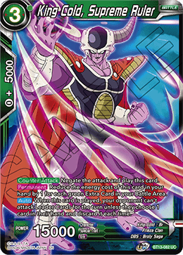 King Cold, Supreme Ruler - Supreme Rivalry - Uncommon - BT13-082