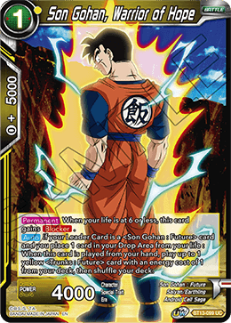 Son Gohan, Warrior of Hope - Supreme Rivalry - Uncommon - BT13-099