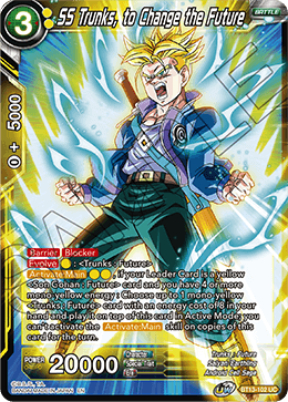 SS Trunks, to Change the Future - Supreme Rivalry - Uncommon - BT13-102