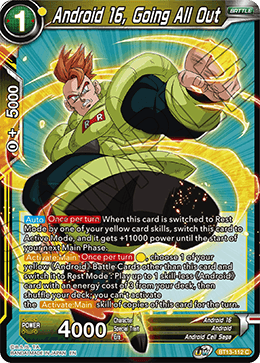 Android 16, Going All Out - Supreme Rivalry - Common - BT13-112