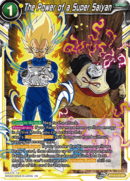 The Power of a Super Saiyan - Supreme Rivalry - Super Rare - BT13-120