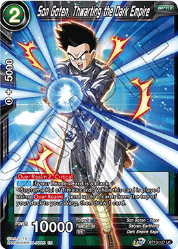 Son Goten, Thwarting the Dark Empire - Supreme Rivalry - Uncommon - BT13-127