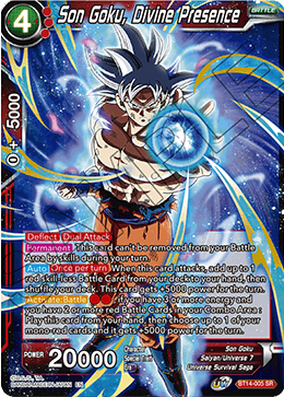 Son Goku, Divine Presence - Cross Spirits - Super Rare - BT14-005