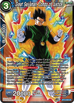 Great Saiyaman, Combo of Justice - Cross Spirits - Uncommon - BT14-039