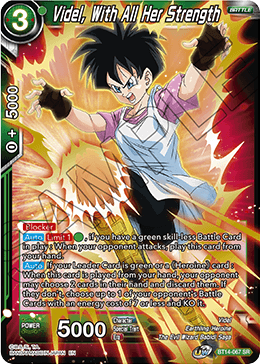 Videl, With All Her Strength - Cross Spirits - Super Rare - BT14-067