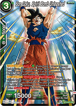 Son Goku, Spirit Bomb Unleashed - Cross Spirits - Super Rare - BT14-071