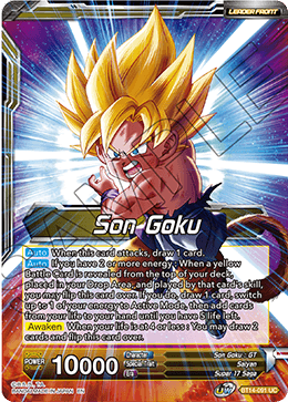 Son Goku // SS4 Son Goku, Returned from Hell - Cross Spirits Pre-Release Cards - Uncommon - BT14-091