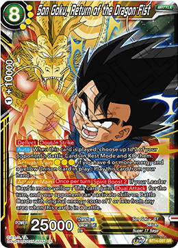 Son Goku, Return of the Dragon Fist - Cross Spirits - Super Rare - BT14-097
