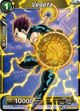 Vegeta (BT14-102) - Cross Spirits - Common - BT14-102