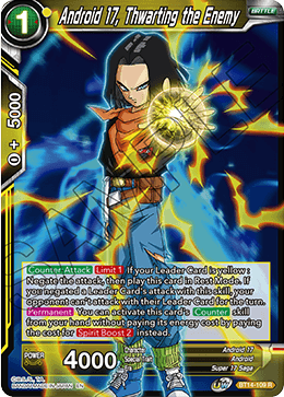 Android 17, Thwarting the Enemy - Cross Spirits - Rare - BT14-109