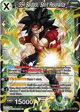 SS4 Bardock, Spirit Resonance (Event Pack 10) (Alternate Foil) - Tournament Promotion Cards - Super Rare - BT14-122