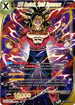 SS4 Bardock, Spirit Resonance (SPR) - Cross Spirits - Special Rare - BT14-122