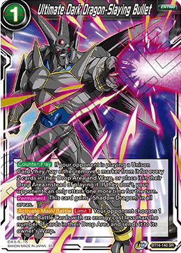 Ultimate Dark Dragon-Slaying Bullet - Cross Spirits - Super Rare - BT14-140