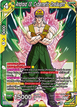 Android 13, Cybernetic Onslaught - Cross Spirits - Rare - BT14-151