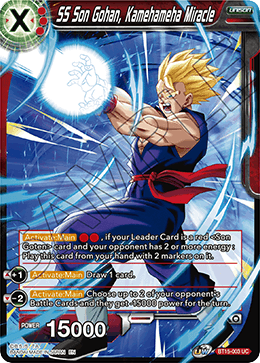 SS Son Gohan, Kamehameha Miracle - Saiyan Showdown - Uncommon - BT15-003