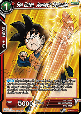 Son Goten, Journey's Beginning - Saiyan Showdown - Common - BT15-011