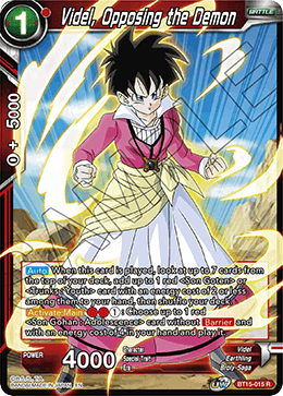 Videl, Opposing the Demon - Saiyan Showdown - Rare - BT15-015