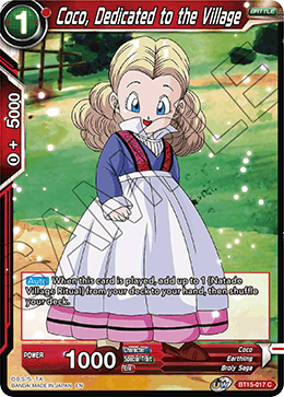 Coco, Dedicated to the Village - Saiyan Showdown - Common - BT15-017