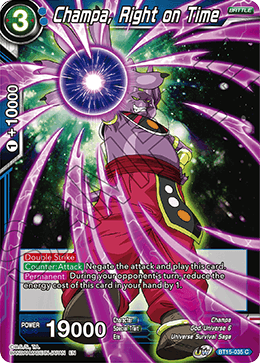 Champa, Right on Time - Saiyan Showdown - Common - BT15-035