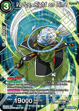 Vados, Right on Time - Saiyan Showdown - Rare - BT15-036
