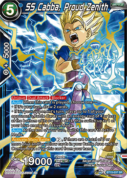 SS Cabba, Proud Zenith - Saiyan Showdown - Super Rare - BT15-037
