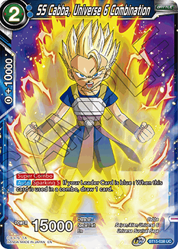 SS Cabba, Universe 6 Combination - Saiyan Showdown - Uncommon - BT15-038