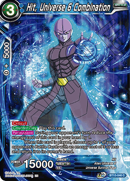 Hit, Universe 6 Combination - Saiyan Showdown - Common - BT15-046