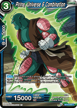 Pirina, Universe 6 Combination - Saiyan Showdown - Common - BT15-056