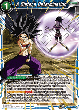 A Sister's Determination - Saiyan Showdown - Super Rare - BT15-058