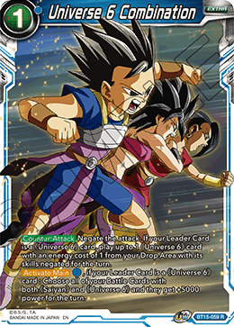 Universe 6 Combination - Saiyan Showdown - Rare - BT15-059