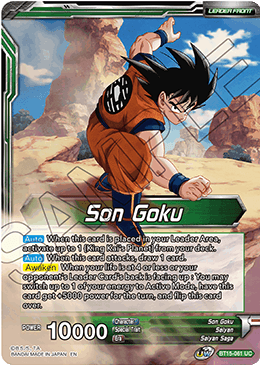 Son Goku // Son Goku, Destined Confrontation - Saiyan Showdown Pre-Release Cards - Uncommon - BT15-061