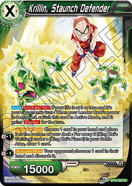 Krillin, Staunch Defender - Saiyan Showdown - Uncommon - BT15-064