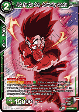 Kaio-Ken Son Goku, Confronting Invasion (Revision) - 5th Anniversary Set - Common - BT15-068