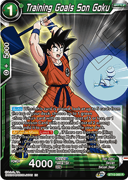 Training Goals Son Goku - Saiyan Showdown - Rare - BT15-069
