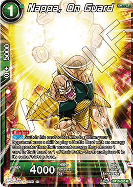 Nappa, on Guard - Saiyan Showdown - Rare - BT15-085