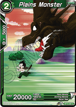 Plains Monster - Saiyan Showdown - Common - BT15-087