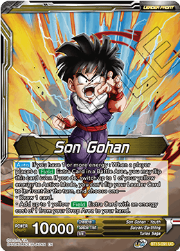 Son Gohan // Great Ape Son Gohan, Saiyan Impulse - Saiyan Showdown Pre-Release Cards - Uncommon - BT15-091