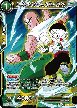 Tien Shinhan & Chiaotzu, Battle at the Tree - Saiyan Showdown - Rare - BT15-101