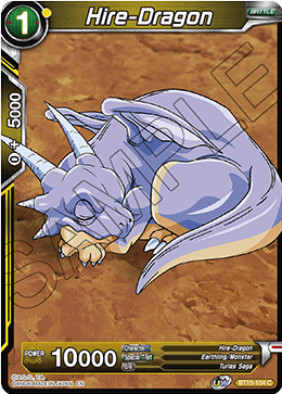 Hire-Dragon - Saiyan Showdown - Common - BT15-104